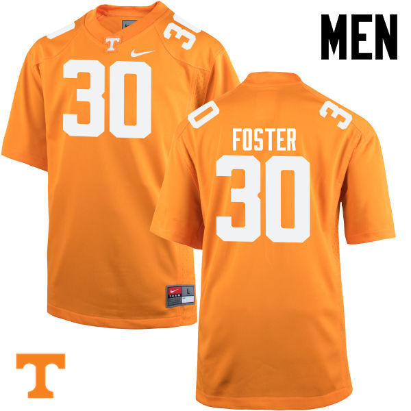 Men #30 Holden Foster Tennessee Volunteers College Football Jerseys-Orange